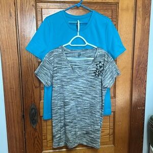 Studio works Teal and J America Vanity Heather gray T shirts size XL